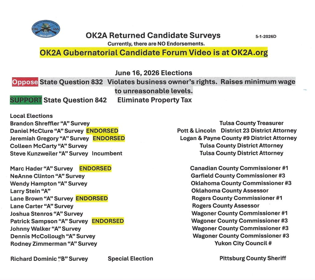 OK2A Scorecard