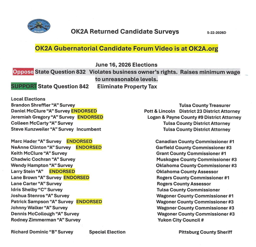 OK2A Scorecard