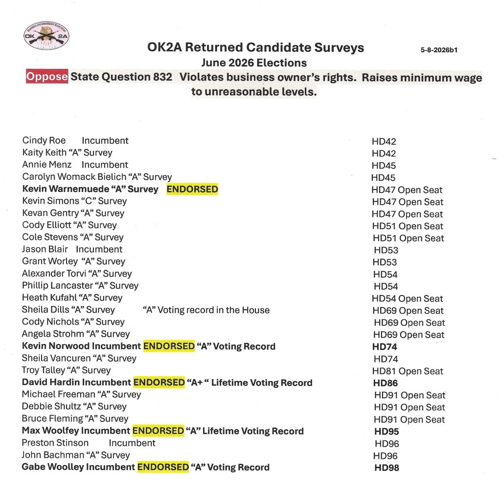 OK2A scorecard