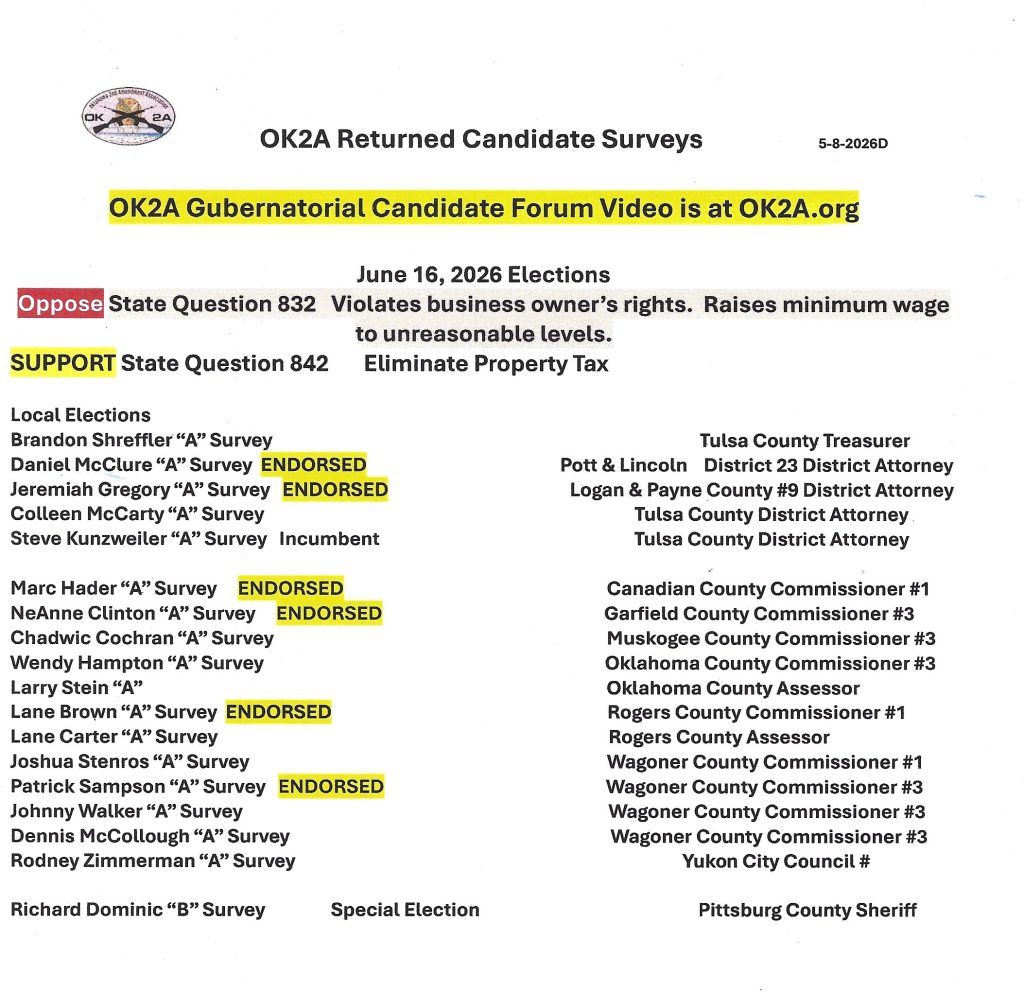 OK2A scorecard